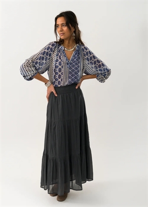 Diamond maxi skirt Washed Black Lollys Laundry 